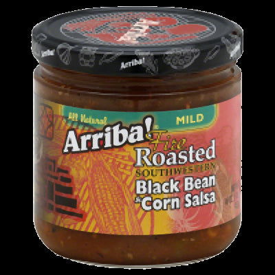 ARRIBA: Salsa Black Bean and Corn, 16 oz - No Brand For Less 