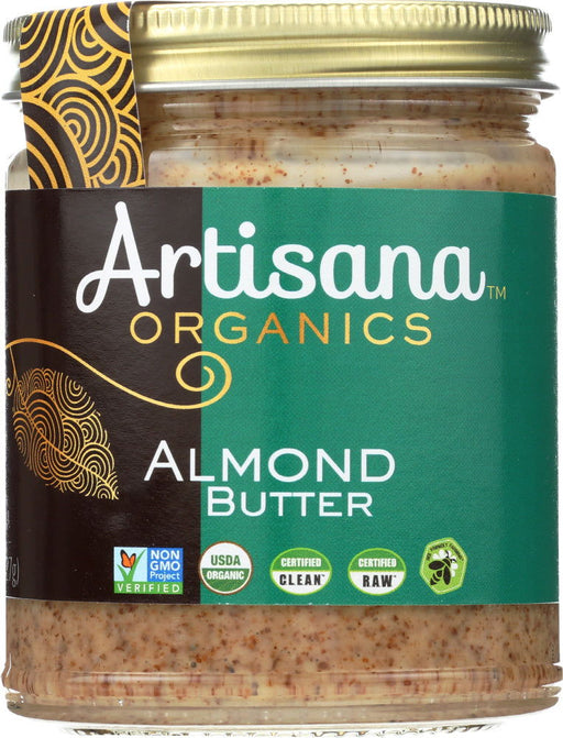 ARTISANA: Organic Raw Almond Butter, 8 oz - No Brand For Less 