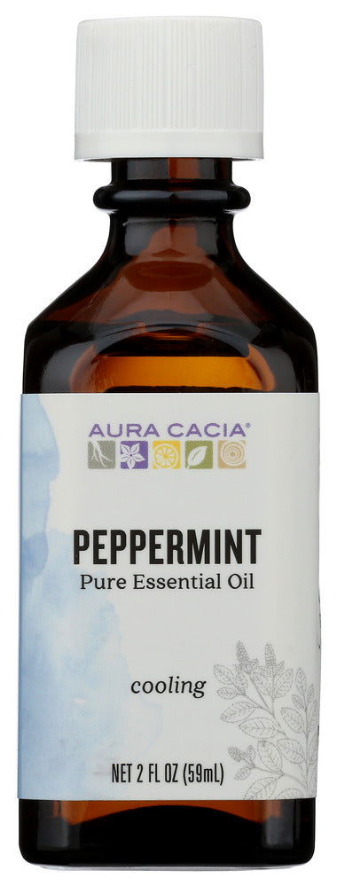 AURA ACACIA: 100% Pure Essential Oil Peppermint, 2 oz - No Brand For Less 