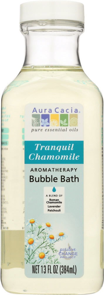 AURA CACIA: Aromatherapy Bubble Bath Tranquil Chamomile, 13 oz - No Brand For Less 