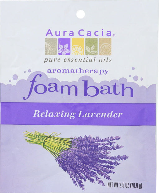 AURA CACIA: Foam Bath Relaxing Lavender, 2.5 oz - No Brand For Less 