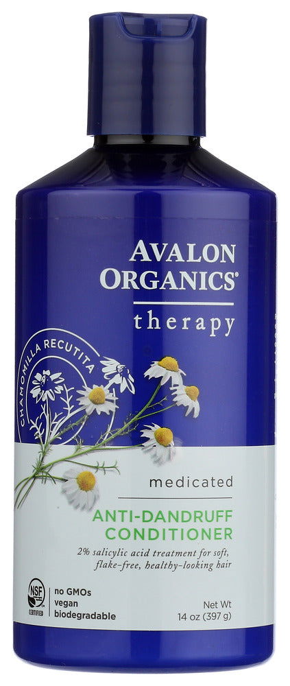 AVALON ORGANICS: Anti-Dandruff Conditioner Itch & Flake Therapy, 14 oz - No Brand For Less 