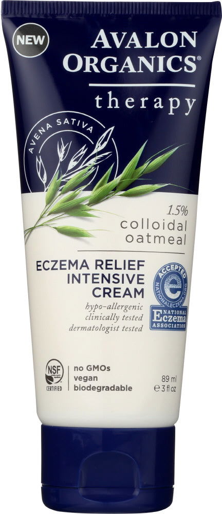 AVALON ORGANICS: Cream Eczema Therapy, 3 oz - No Brand For Less 