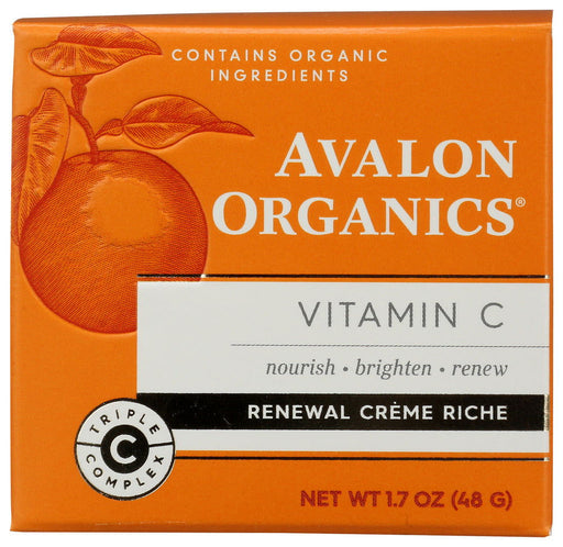 AVALON ORGANICS: Creme Riche Renewal, 1.7 oz - No Brand For Less 