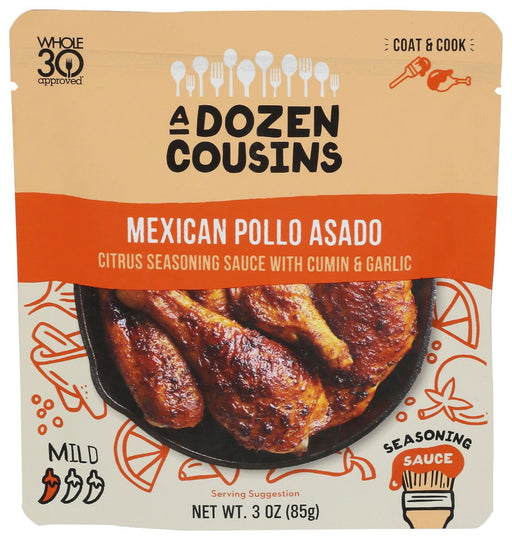 A DOZEN COUSINS: Mexican Pollo Asado Seasoning, 3 oz - No Brand For Less 