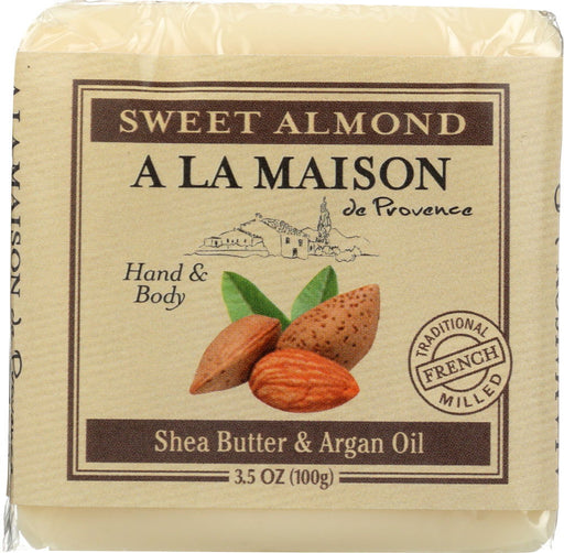 A LA MAISON DE PROVENCE: Sweet Almond Mini Soap Bar, 3.5 oz - No Brand For Less 