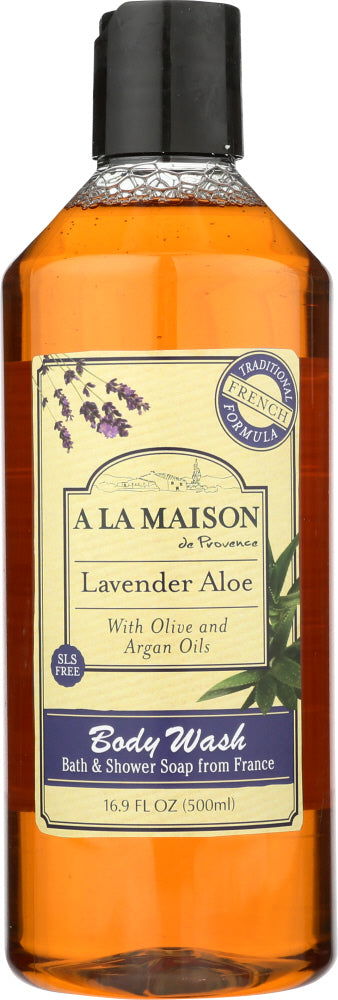 A LA MAISON: Lavender Aloe Body Wash, 16.9 fl oz - No Brand For Less 