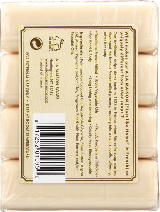 A LA MAISON: Pure Coconut Bar Soap 4 Bars Value Pack, 14 oz - No Brand For Less 