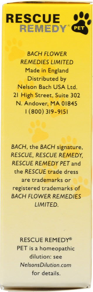 BACH: Flower Remedies Pet Rescue Remedy, 0.35 oz - No Brand For Less 