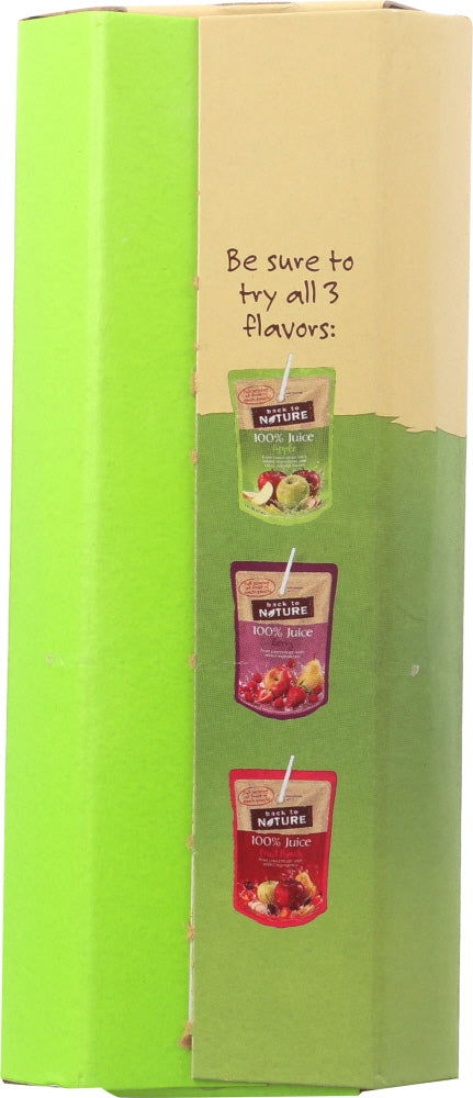 BACK TO NATURE: Apple Juice All Natural 8 Pack, 48 oz - No Brand For Less 