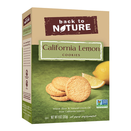 BACK TO NATURE: California Lemon Cookies, 9 oz - No Brand For Less 