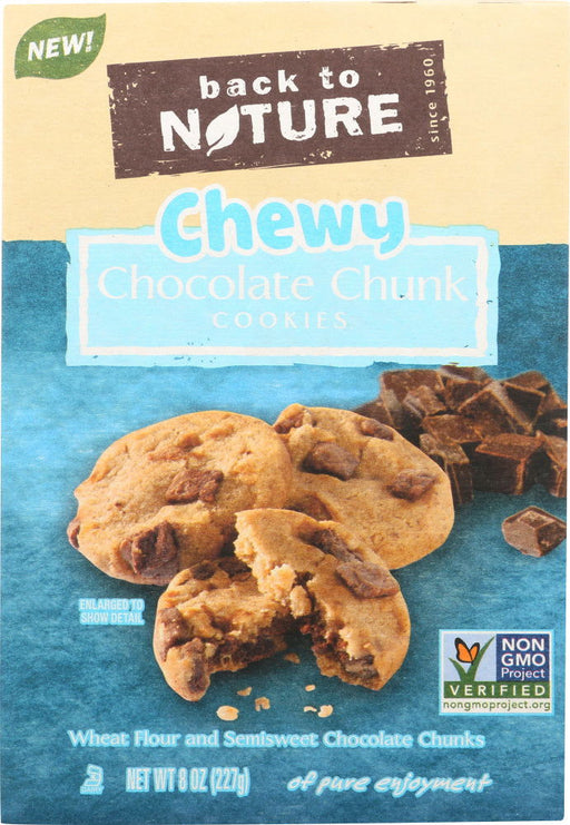 BACK TO NATURE: Chewy Chocolate Chunk Cookies, 8 oz - No Brand For Less 