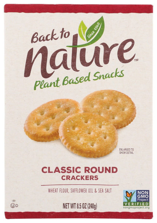 BACK TO NATURE: Classic Round Crackers, 8.5 oz - No Brand For Less 