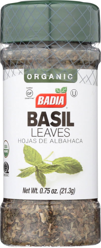 BADIA: Basil Leaves Organic, 0.75 oz - No Brand For Less 