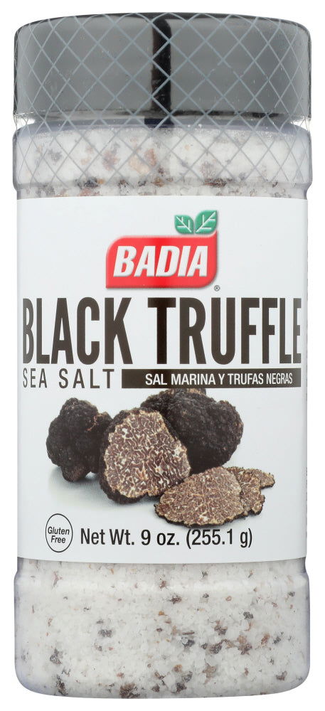 BADIA: Black Truffle Sea Salt, 8 oz - No Brand For Less 