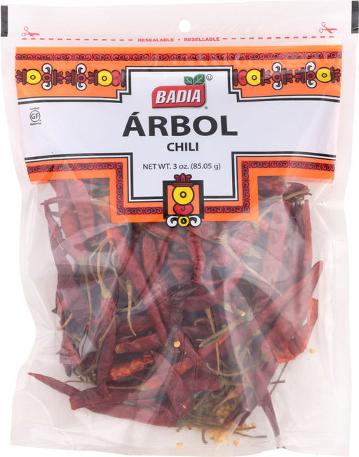 BADIA: Chili Pods Arbol, 3 oz - No Brand For Less 