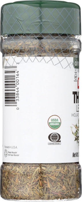 BADIA: Thyme Leaves Organic, 0.75 oz - No Brand For Less 