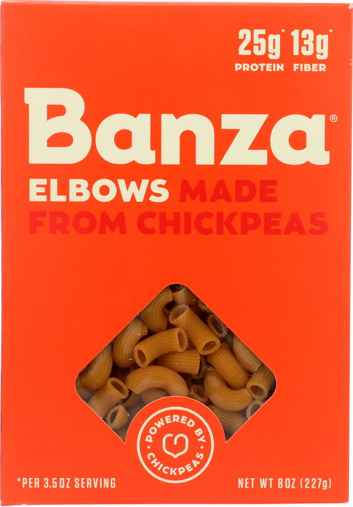 BANZA: Elbows Chickpea Pasta, 8 oz - No Brand For Less 