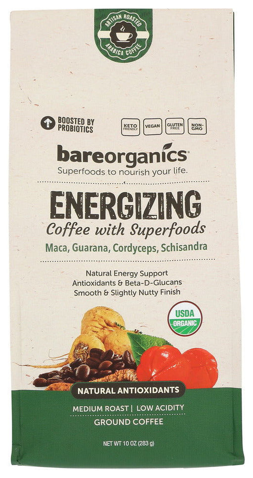 BAREORGANICS: Coffee Ground Superfoods, 10 OZ - No Brand For Less 