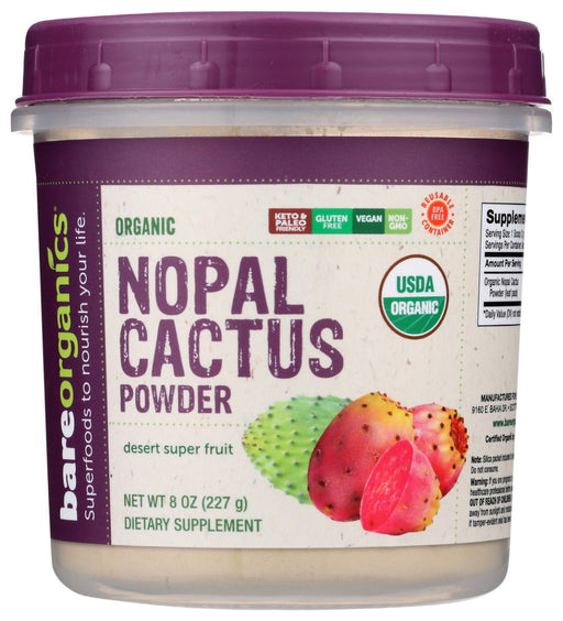 BAREORGANICS: Nopal Cactus Powder, 8 oz - No Brand For Less 