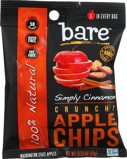 BARE: Cinnamon Apple Chips, 0.53 oz - No Brand For Less 