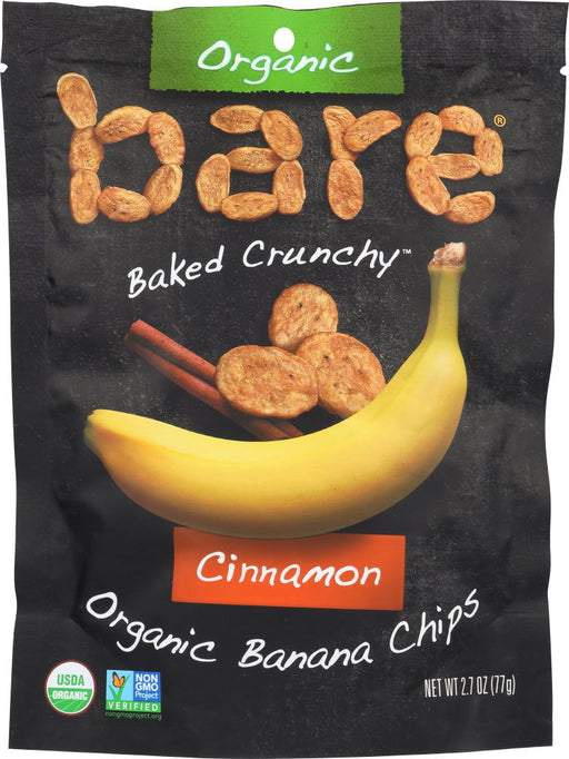 BARE FRUIT: Organic Banana Chips Cinnamon, 2.7 oz - No Brand For Less 