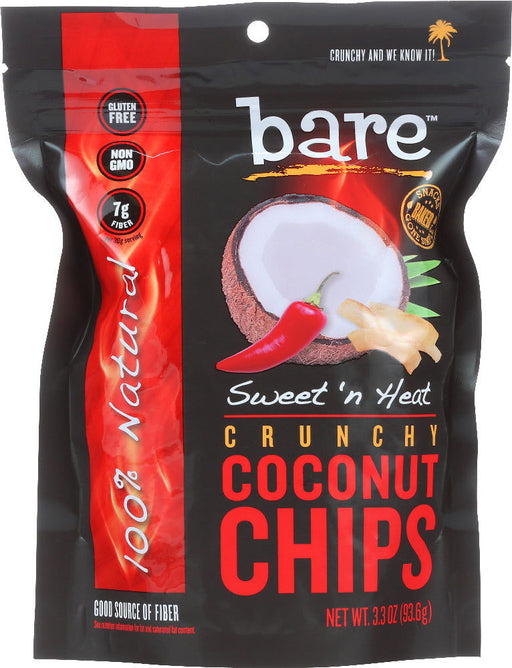 BARE FRUIT: Sweet & Heat Coconut Chips, 3.3 oz - No Brand For Less 