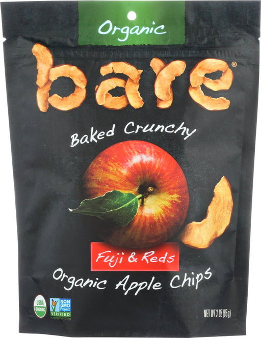 BARE: Organic Crunchy Apple Chips Fuji and Reds, 3 oz - No Brand For Less 