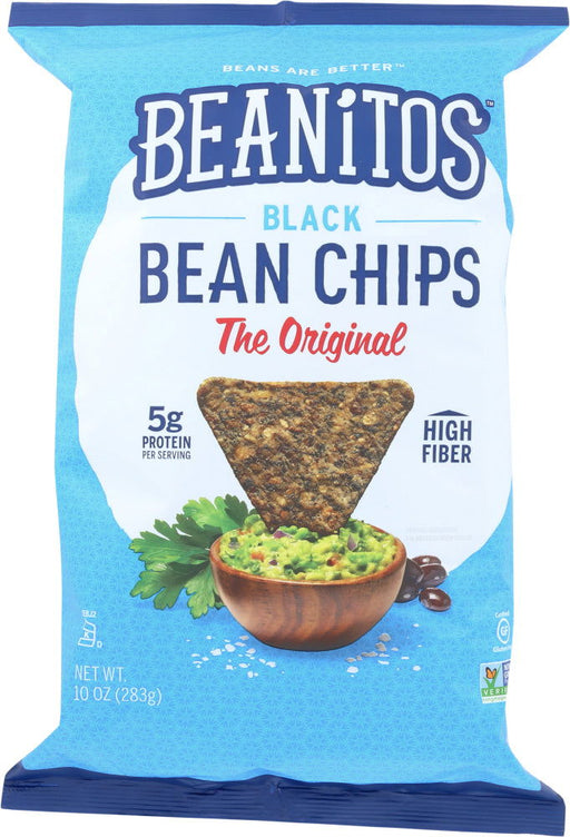 BEANITOS: Black Bean Chips The Original Party Size, 10 oz - No Brand For Less 