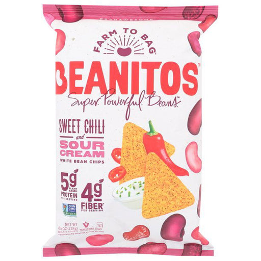 BEANITOS: Sweet Chili and Sour Cream White Bean Chips, 4.5 oz - No Brand For Less 