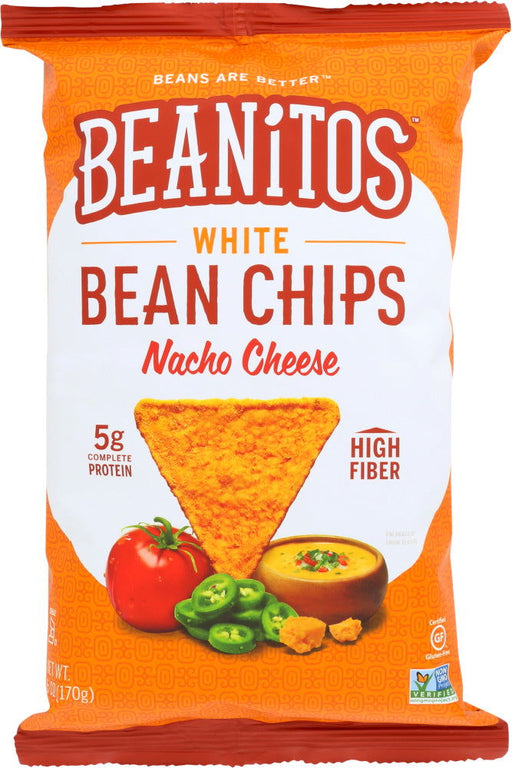 BEANITOS: White Bean Chips Nacho Cheese, 6 oz - No Brand For Less 