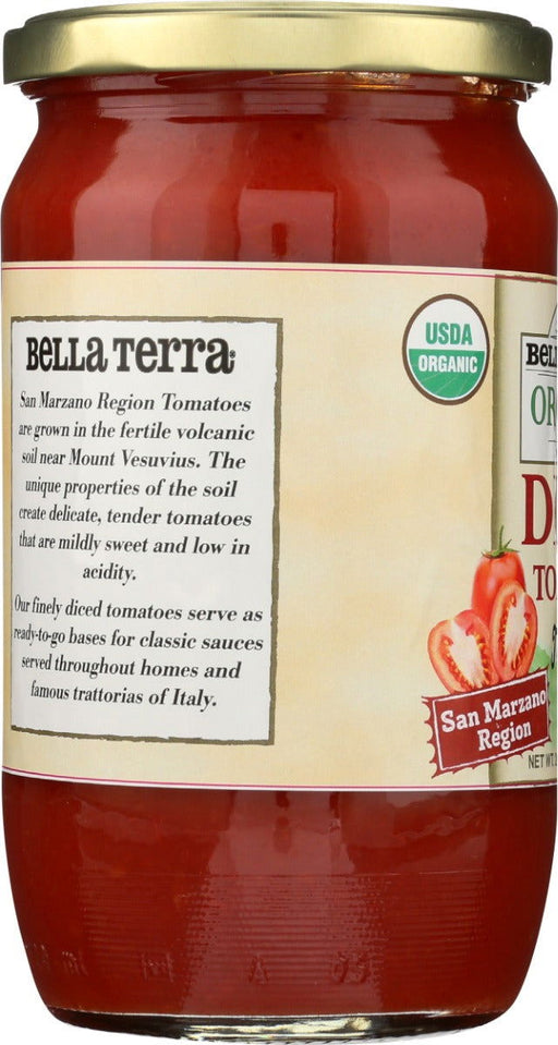 BELLA TERRA: San Marzano Region Diced Tomatoes, 24 oz - No Brand For Less 