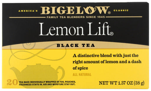 BIGELOW: Black Tea Lemon Lift, 20 Tea Bags - No Brand For Less 