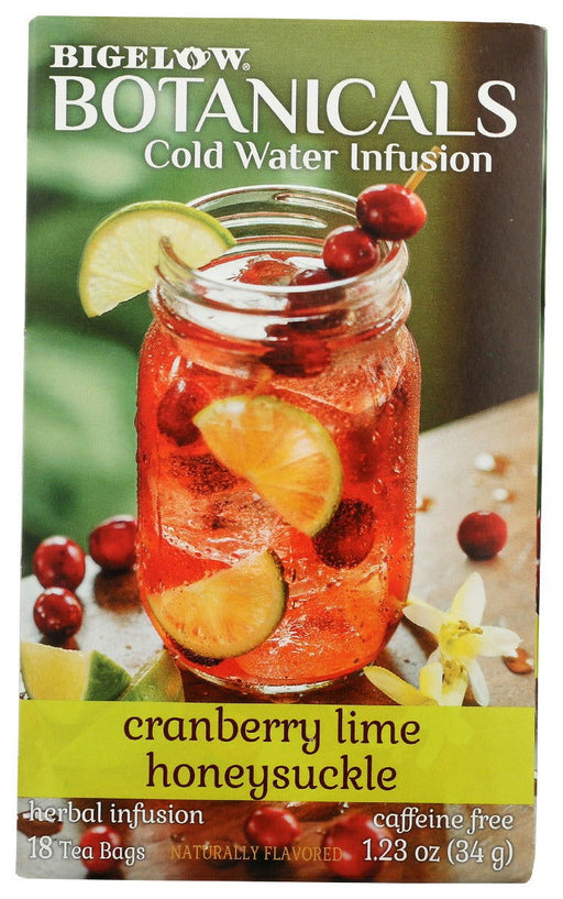 BIGELOW: Cranberry Lime Honeysuckle 18 Teabags, 1.23 oz - No Brand For Less 