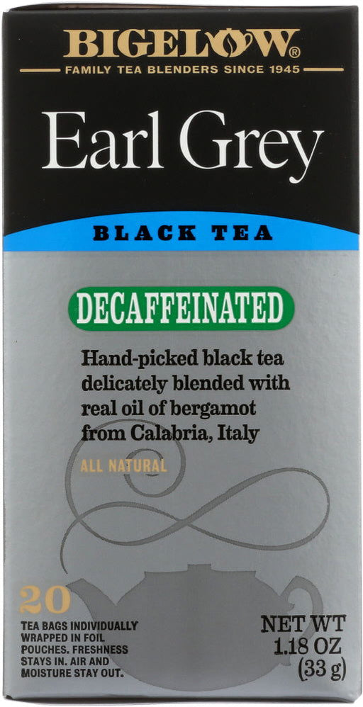 BIGELOW: Earl Grey Decaf Tea 20 Bags, 1.18 oz - No Brand For Less 