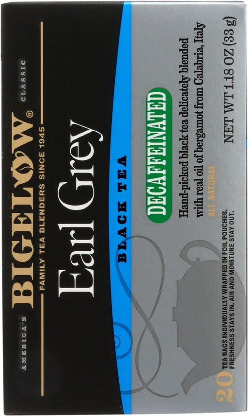 BIGELOW: Earl Grey Decaf Tea 20 Bags, 1.18 oz - No Brand For Less 