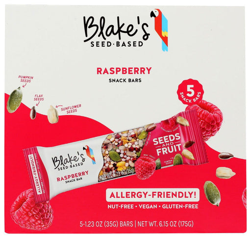 BLAKES SEED BASED: Raspberry Snack Bars 5Ct, 6.15 oz - No Brand For Less 