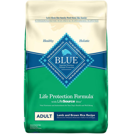 BLUE BUFFALO: Dog Adlt Lmb Brn Rice, 15 lb - No Brand For Less 