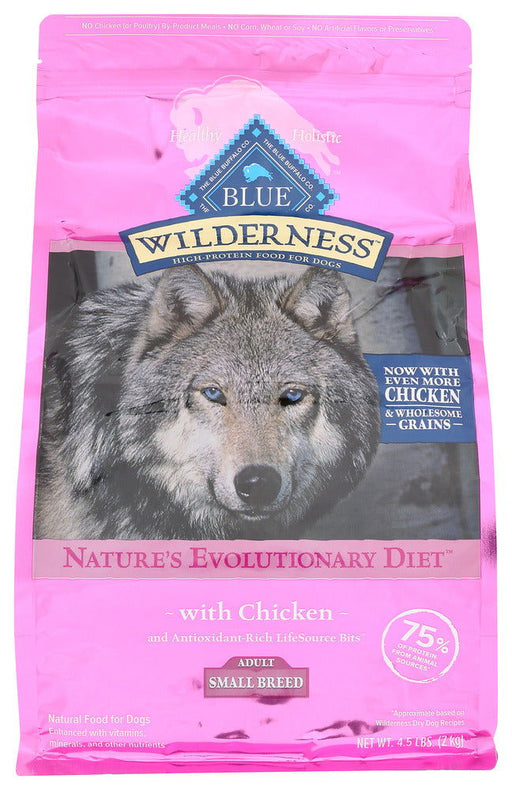 BLUE BUFFALO: Dog Food Sm Brd Adlt Chc, 4.5 LB - No Brand For Less 