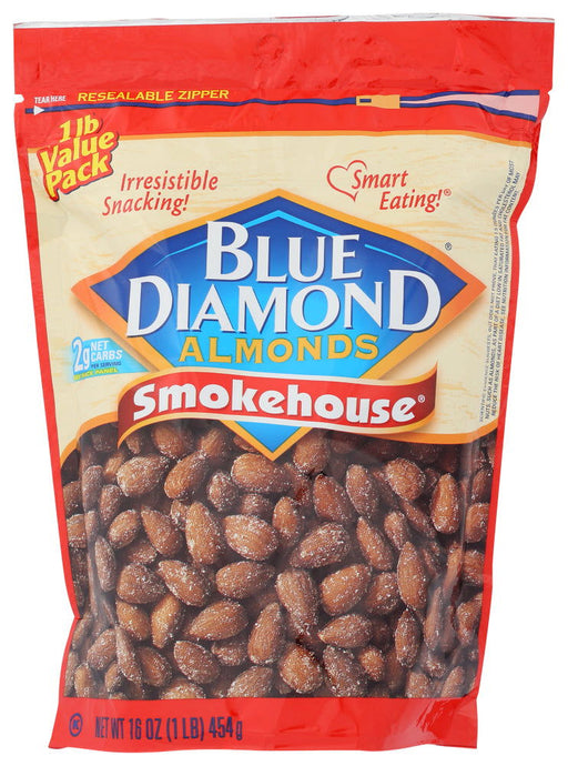 BLUE DIAMOND: Almond Smokehouse, 16 oz - No Brand For Less 