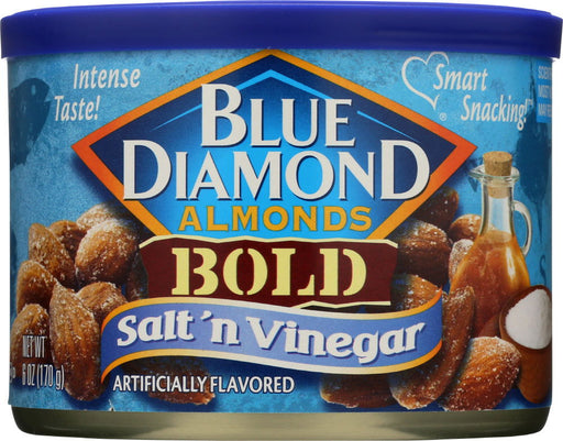 BLUE DIAMOND: Bold Almonds Salt 'n Vinegar, 6 oz - No Brand For Less 