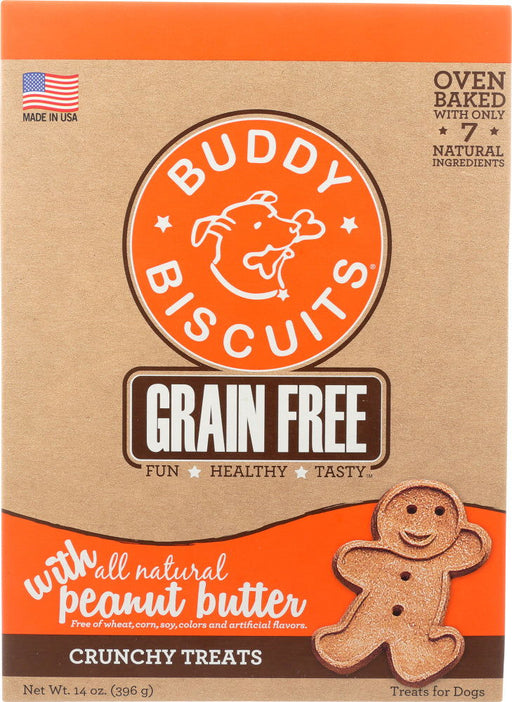 BUDDY BISCUITS: Baked Peanut Butter Dog Biscuits, 14 oz - No Brand For Less 