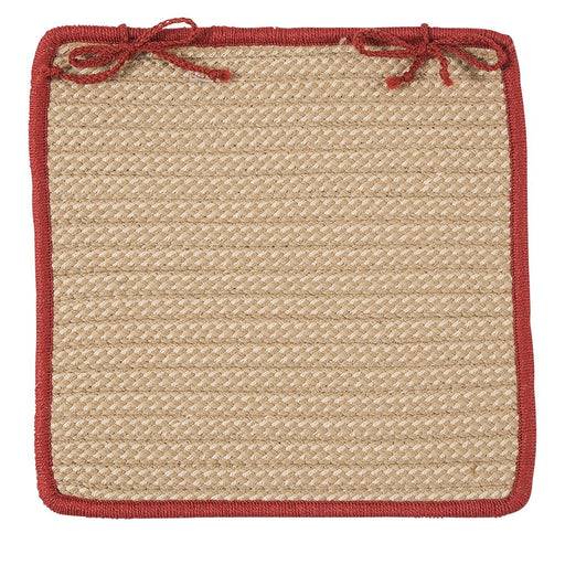 Boat House - Rust Red Chair Pad (single) - No Brand For Less 