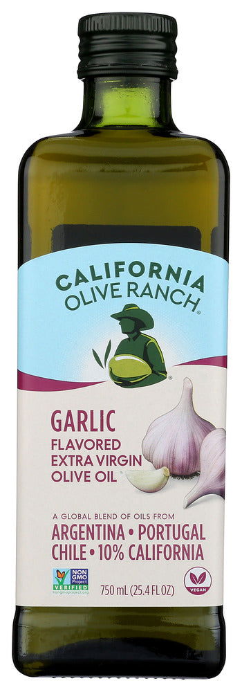 CALIFORNIA OLIVE RANCH: Garlic Infused Extra Virgin Olive Oil, 25.4 fo - No Brand For Less 