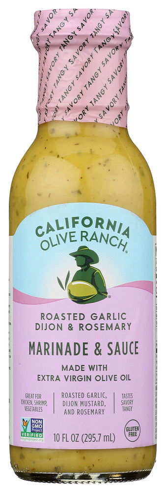 CALIFORNIA OLIVE RANCH: Roasted Garlic Dijon Marinade Sauce, 10 fo - No Brand For Less 