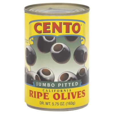 CENTO: Jumbo Pitted California Ripe Olives, 5.75 oz - No Brand For Less 