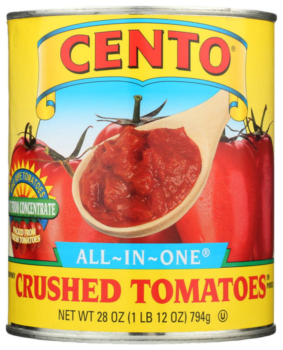 CENTO: Tomato Chunky Crashed, 28 oz - No Brand For Less 