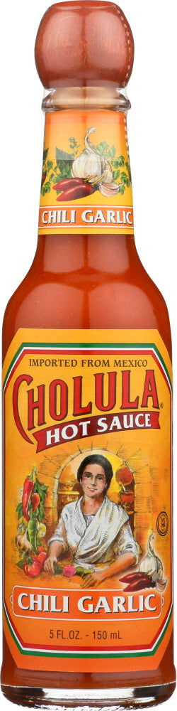 CHOLULA: Chili Garlic Hot Sauce, 5 oz - No Brand For Less 