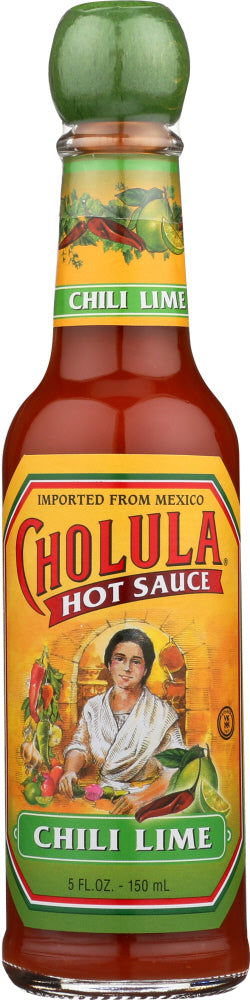 CHOLULA: Chili Lime Hot Sauce, 5 oz - No Brand For Less 