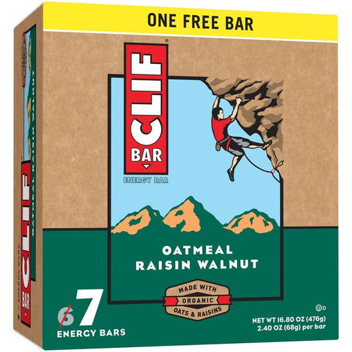 CLIF: Bar Oatmeal Raisin Walnut 7 pk, 16.8 oz - No Brand For Less 